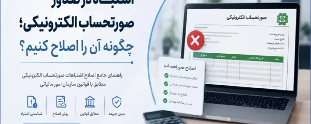 اصلاح صورتحساب الکترونیکی